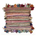 Lr Resources LR Resources PILLO04013MLTIIPL 18 x 18 in. Square Pillow; Multicolor PILLO04013MLTIIPL